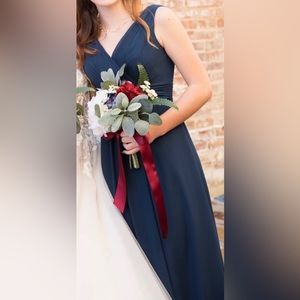 LN formal semi prom bridesmaid sorority full length dress